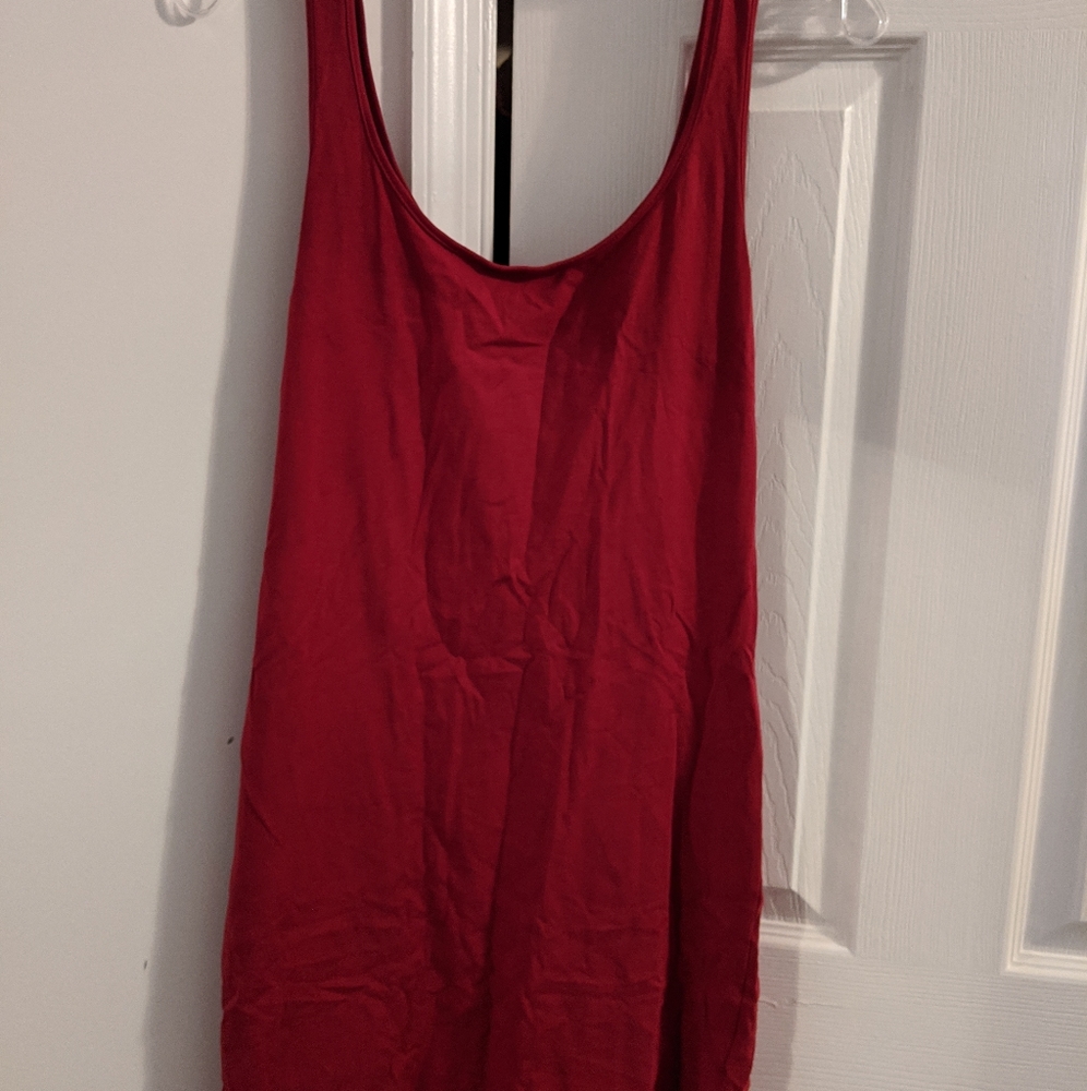 Short cute basic red dress h&m